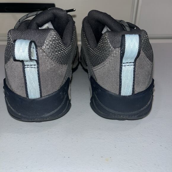 Merrell Women's Gray Blue Sneakers Hiking Shoes 7 Rugged Camping Outdoor - Picture 3 of 12